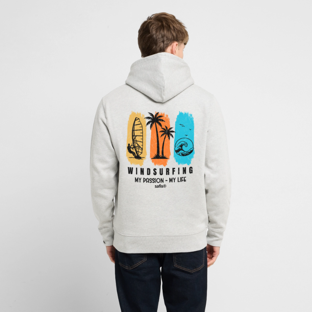 Unisex Bio-Hoodie CRUISER -my passion my life- - Beige meliert