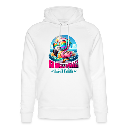 Unisex Bio-Hoodie -flamingo- - Weiß