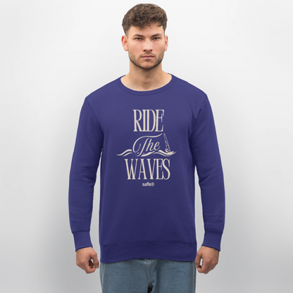 Unisex Bio-Sweatshirt ROLLER -ride the waves- - Dämmerung