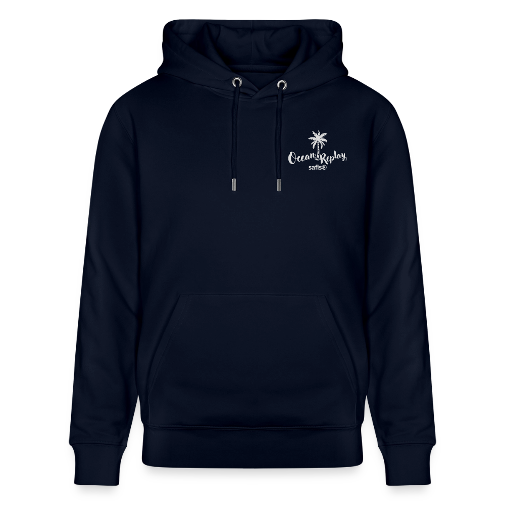 safis® Windsurfer Unisex Bio-Hoodie Cruiser -Ocean Replay- - Navy