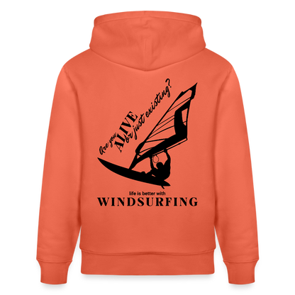 Hoodie CRUISER are you alive für Windsurf Fans Hellrot