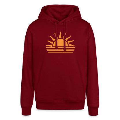 Unisex Bio-Hoodie -sunset- - Burgunderrot
