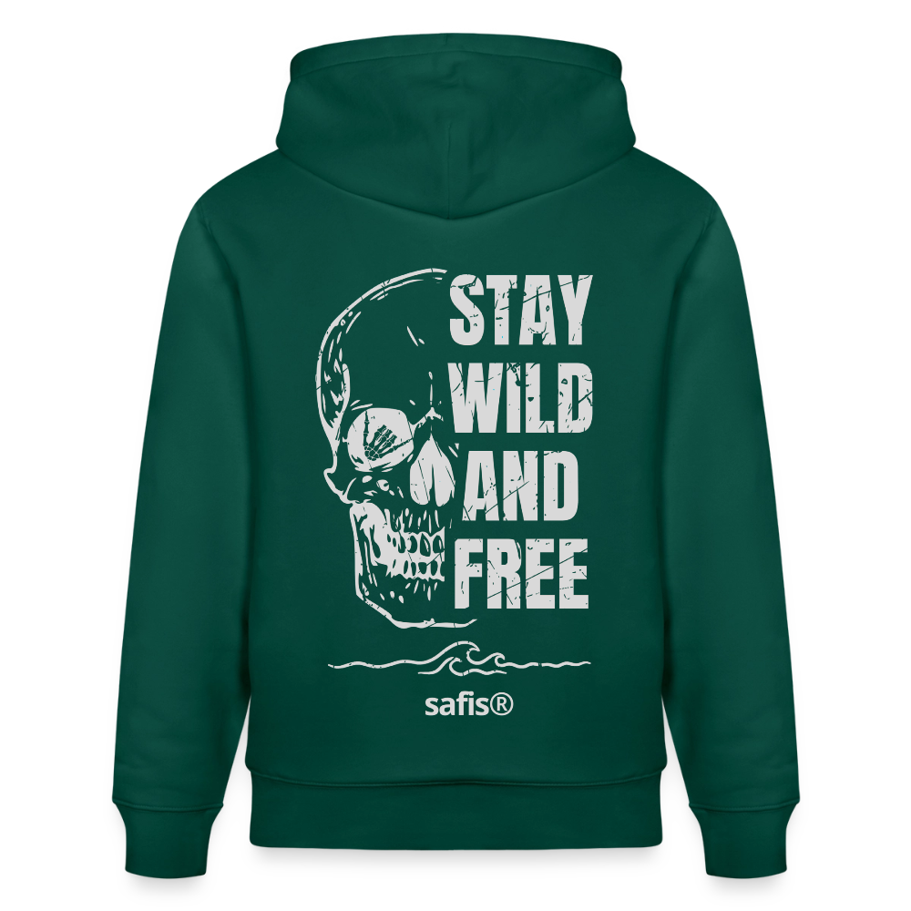 safis® Windsurfkleidung -wild and free- Unisex Bio-Hoodie CRUISER - Forest