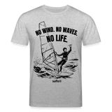 safis Windsurf Bio-Shirt -no life- Unisex Bio-T-Shirt CREATOR - Grau meliert