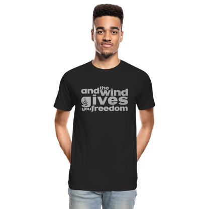 Männer Premium Bio T-Shirt -freedom- - Schwarz