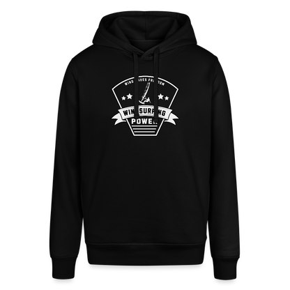 Unisex Bio-Hoodie -power- - Schwarz