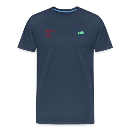 Männer Premium Bio T-Shirt -aut264- - Navy
