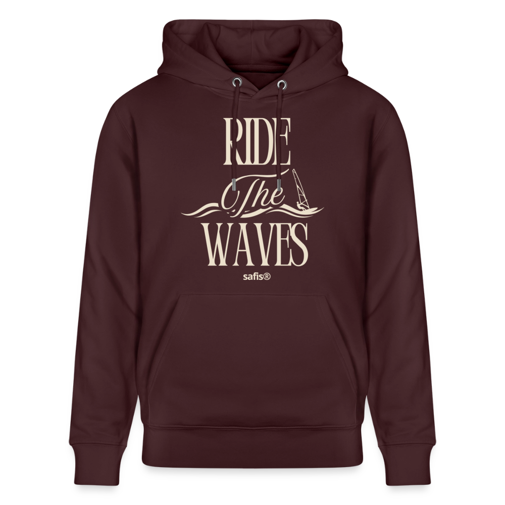 Unisex Bio-Hoodie CRUISER -ride the waves- - Maroon
