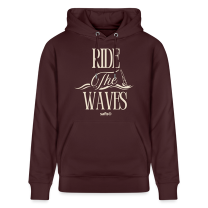 Unisex Bio-Hoodie CRUISER -ride the waves- - Maroon