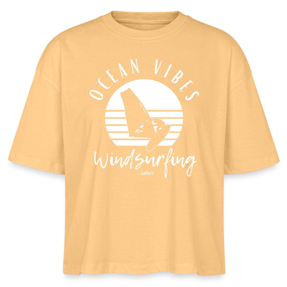 Frauen Boxy Bio-T-Shirt Nova -ocean vibes sunset- - Mispel