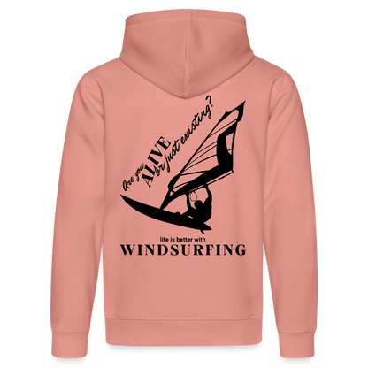Windsurfer Geschenk Hoodie -are you alive- - Altrosa