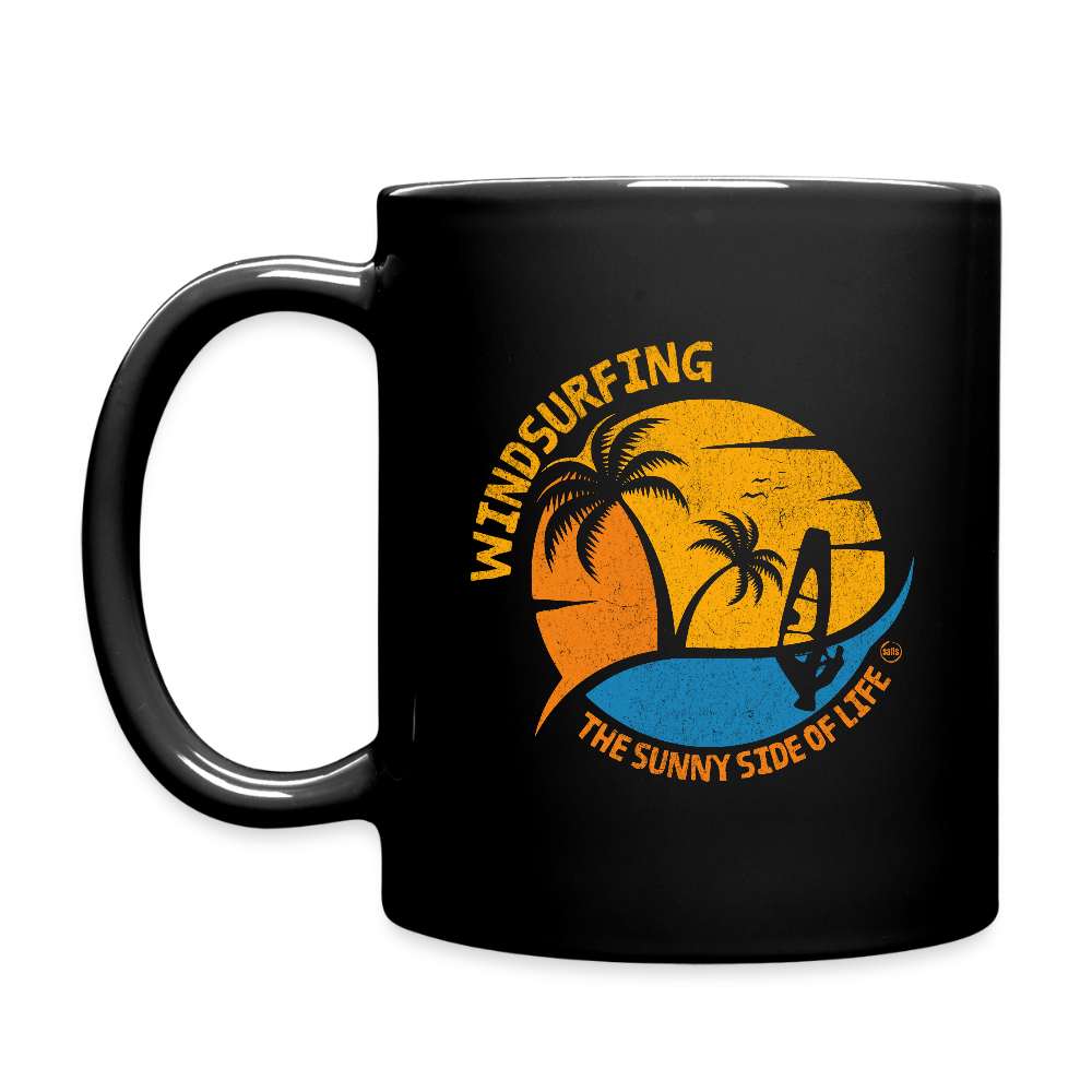 Tasse einfarbig -sunny side- - Schwarz