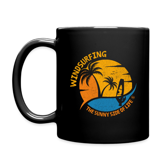 Tasse einfarbig -sunny side- - Schwarz