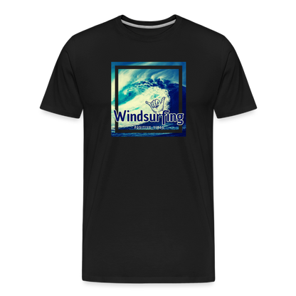 Männer Premium Bio T-Shirt -positive vibes- - Schwarz