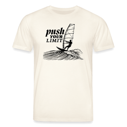 Bio Unisex Shirt push für Windsurf Fans Naturweiß 