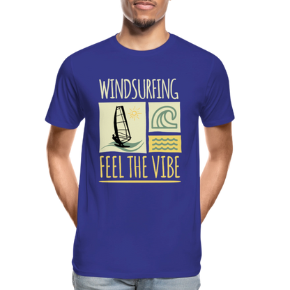Männer Premium Bio T-Shirt -feel the vibe- - Königsblau