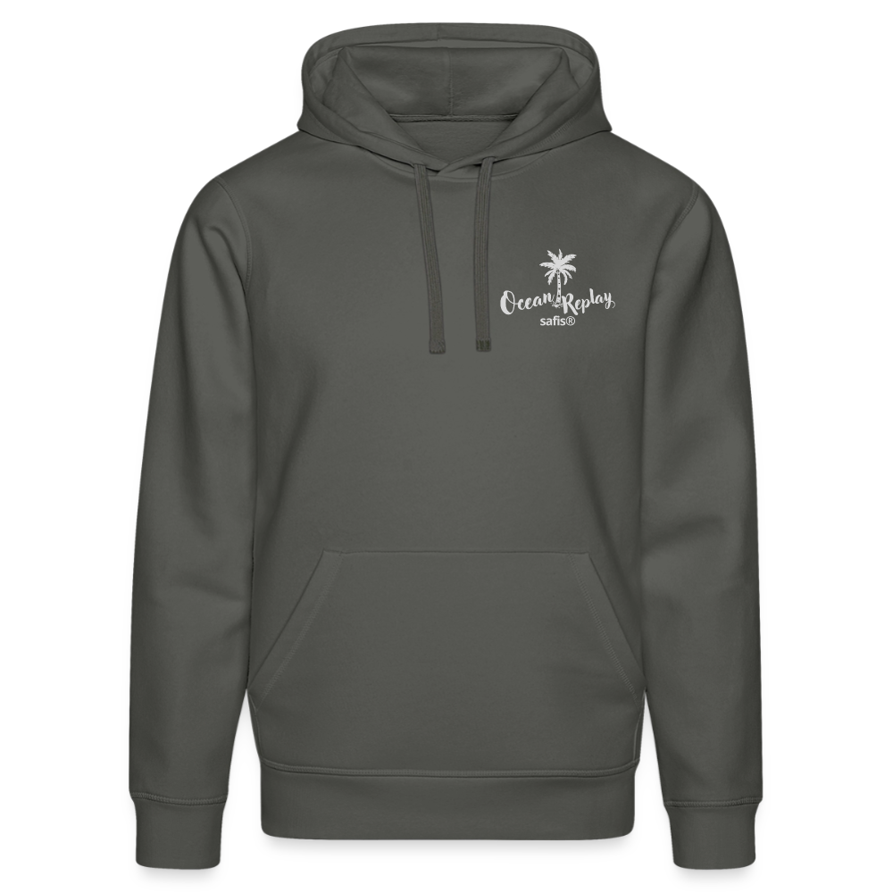 Unisex Bio-Hoodie Drummer -Ocean replay- - Anthrazit