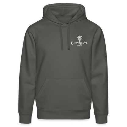 Unisex Bio-Hoodie Drummer -Ocean replay- - Anthrazit