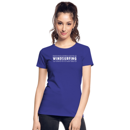 Frauen Premium Bio T-Shirt -windsurfing- - Königsblau