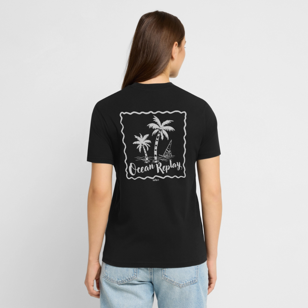 Unisex Bio-T-Shirt Creator -Ocean replay- - Schwarz