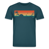 safis® | Nachhaltige Windsurf-Kleidung -sunset- Unisex Bio-T-Shirt CREATOR - Dunkles Petrol