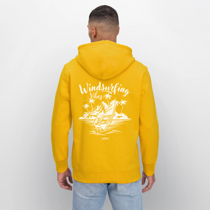 Unisex Bio-Hoodie DRUMMER -Windsurfing Vibes- - Spektralgelb