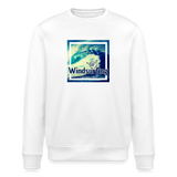 Unisex Bio-Sweatshirt ROLLER -positive vibes- - Weiß