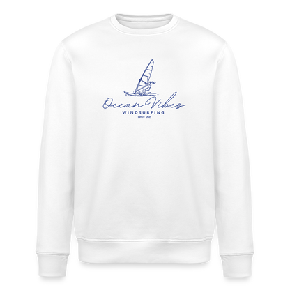 Unisex Bio-Sweatshirt -ocean vibes windsurfing- - Weiß