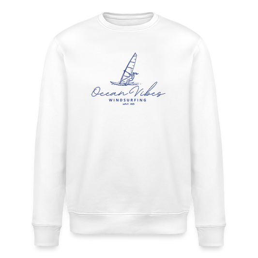 Unisex Bio-Sweatshirt -ocean vibes windsurfing- - Weiß