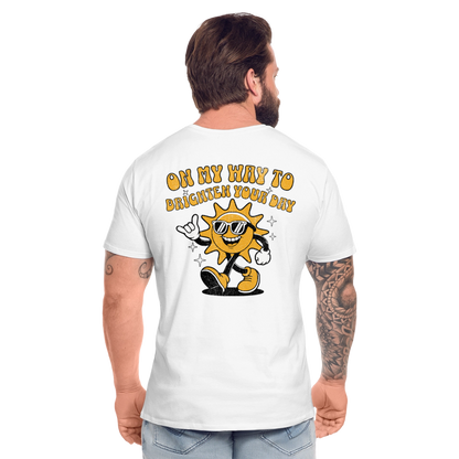 Männer Premium Bio T-Shirt -on my way- Geschenke Für Windsurfer - Weiß