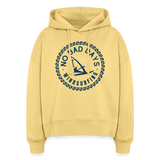safis Surferkleidung -no bad days- Boxy Frauen Bio Hoodie - Hellgelb