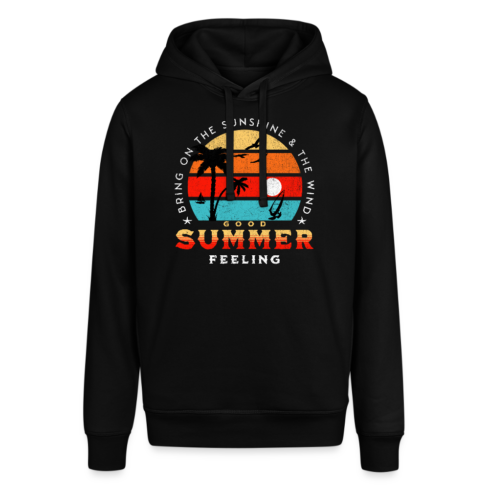 Unisex Bio-Hoodie -Bring on the sunshine- - Schwarz