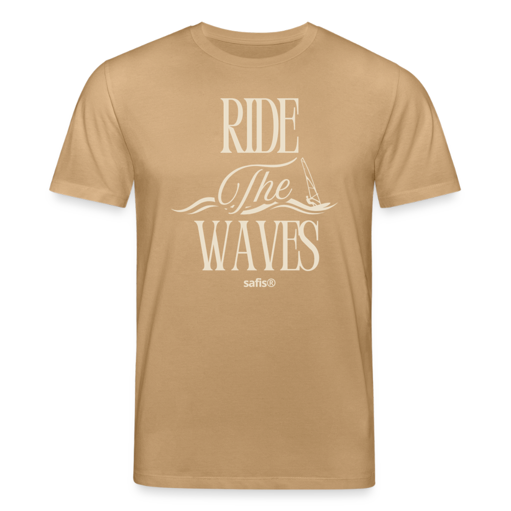 Unisex Bio-T-Shirt CREATOR -ride the waves- - Karamell 