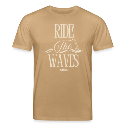 Unisex Bio-T-Shirt CREATOR -ride the waves- - Karamell 