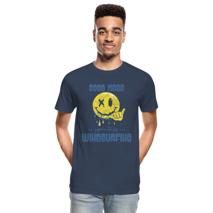 Männer Premium Bio T-Shirt -smiley- - Navy