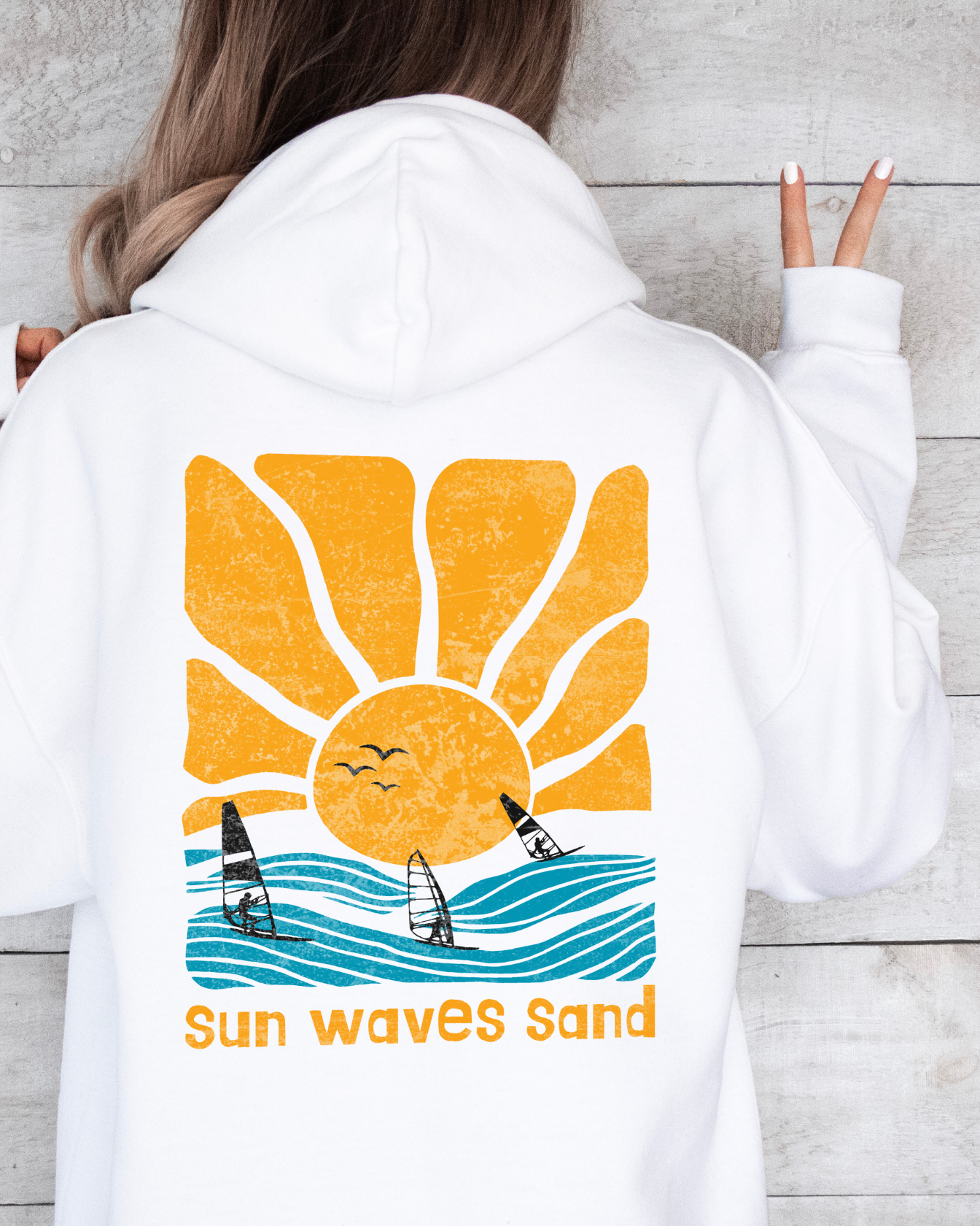 Unisex Relaxed Fit Bio-Hoodie -sunny waves-