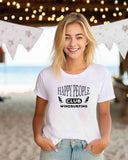 Frauen Premium Bio T-Shirt -happy people-