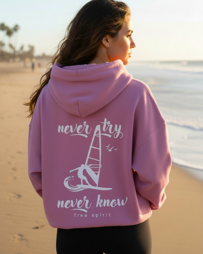 Boxy Women's Organic Hoodie -never know-