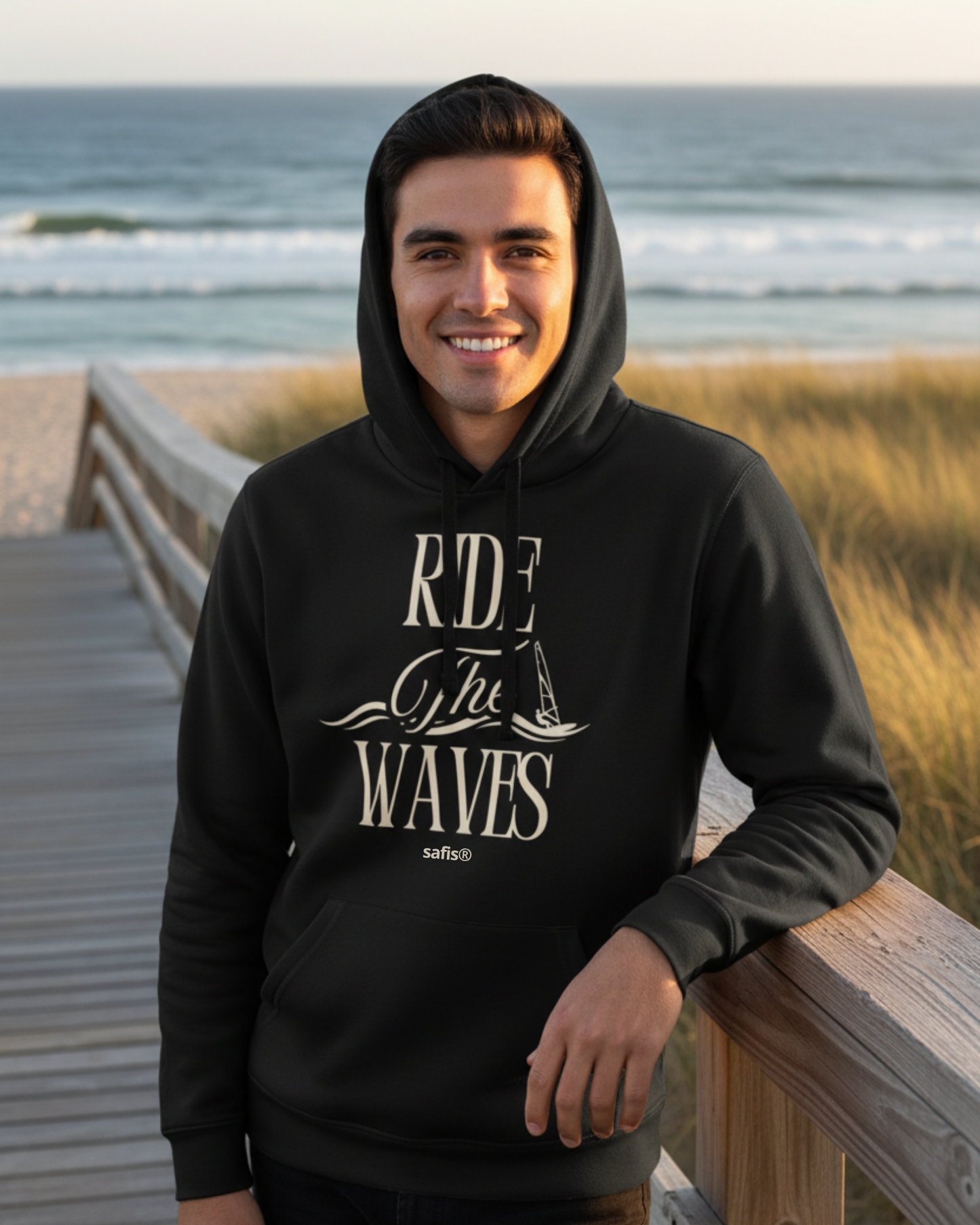 Unisex Bio-Hoodie DRUMMER -ride the waves-