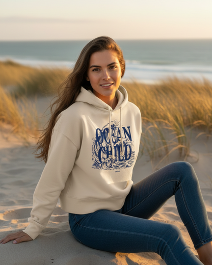 Boxy Frauen Bio-Hoodie Nora – ocean child-