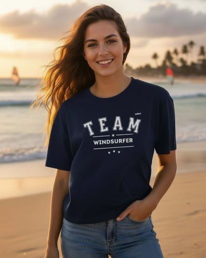 Frauen Boxy Bio-T-Shirt - Team Windsurfer -