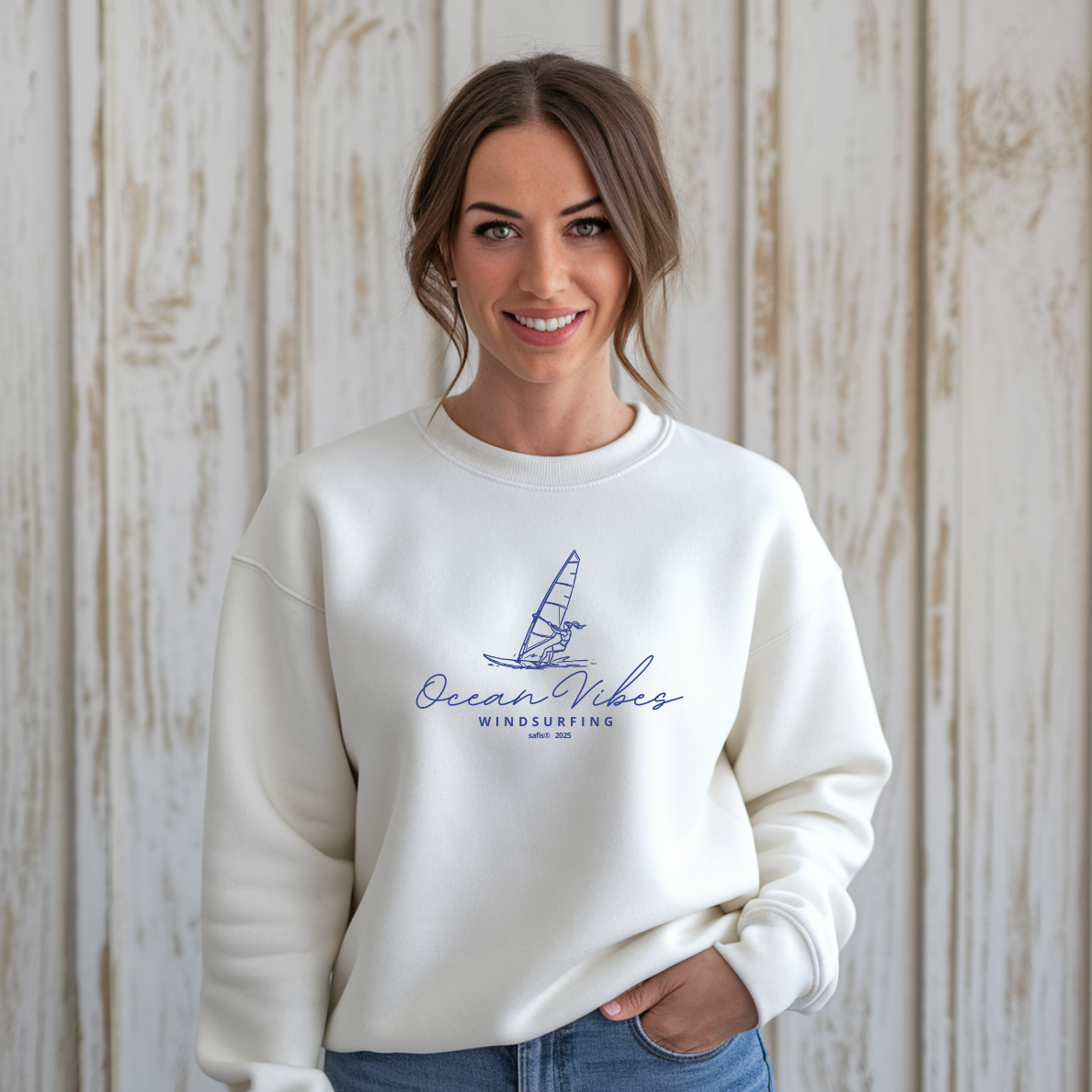 Unisex Bio-Sweatshirt -ocean vibes windsurfing-