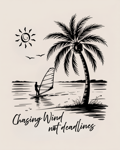 Frauen Boxy Bio-T-Shirt -chasing wind-