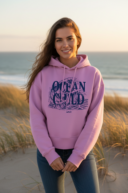 Boxy Frauen Bio-Hoodie Nora – ocean child-