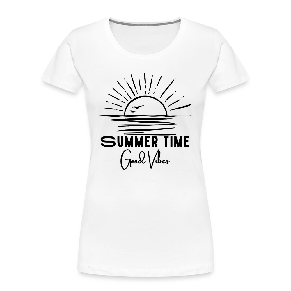 Summer time - Premium Bio T-Shirt - Weiß