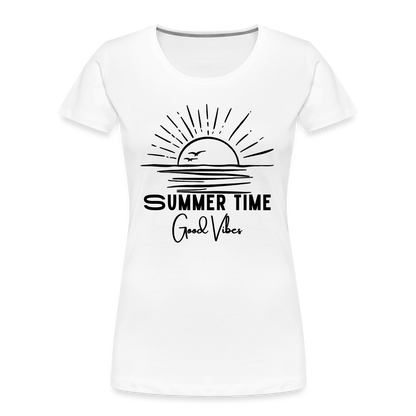 Summer time - Premium Bio T-Shirt - Weiß