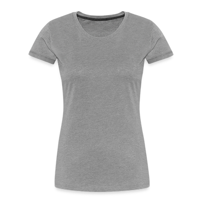 Frauen Premium Bio T-Shirt - Grau meliert