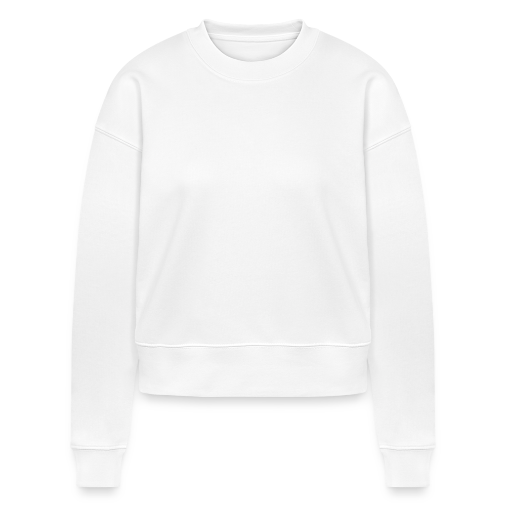 Cropped Frauen Bio-Sweatshirt - Weiß