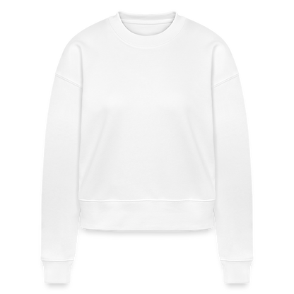 Cropped Frauen Bio-Sweatshirt - Weiß