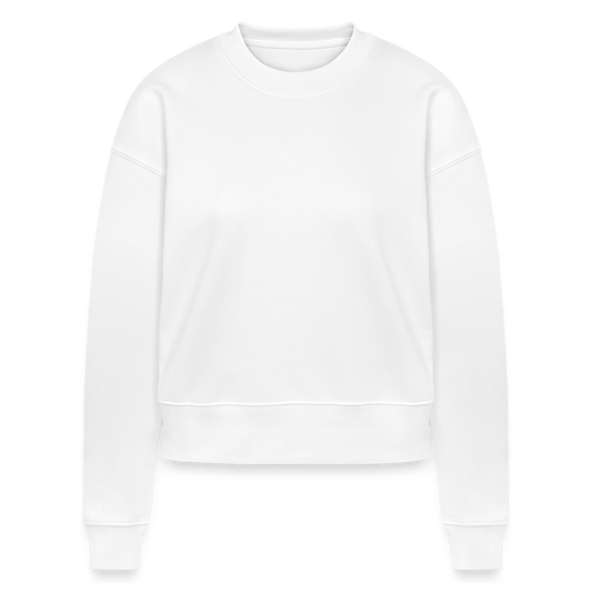 Cropped Frauen Bio-Sweatshirt - Weiß